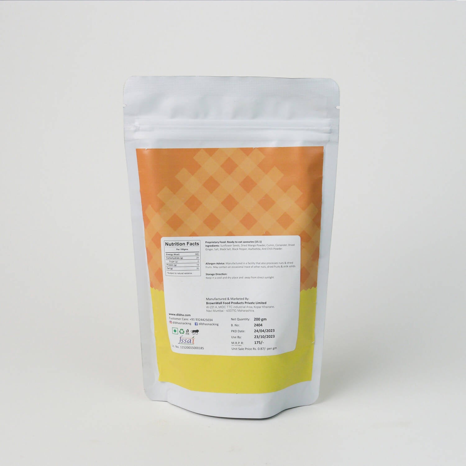 Dibha - Honest Snacking Masala Sunflower Seeds