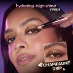 Nykaa Diamond Jelly Cooling Shimmer Eyeshadow Stick - Multi-Use, High Shine Glitter - Champagne Drip