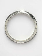 NVR Women's Set of 2 Silver-Toned German Silver Peacock Design Oxidised Kada Bangle - Distacart