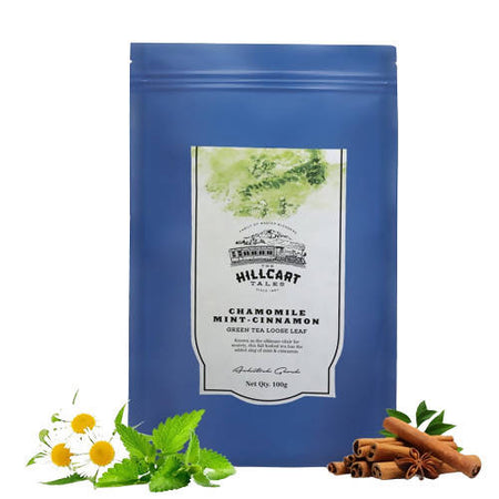 The Hillcart Tales Chamomile Mint-Cinnamon Green Tea Loose Leaf