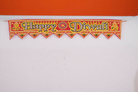 Kundan HandiKrafts Cloth Thoranna (Happy Diwali)