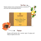 Samisha Organic Papaya & Tea Tree Skin Lightening Bathing Bar