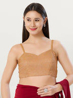 Joban Fashion Women Polyester Copper Stitched Blouse