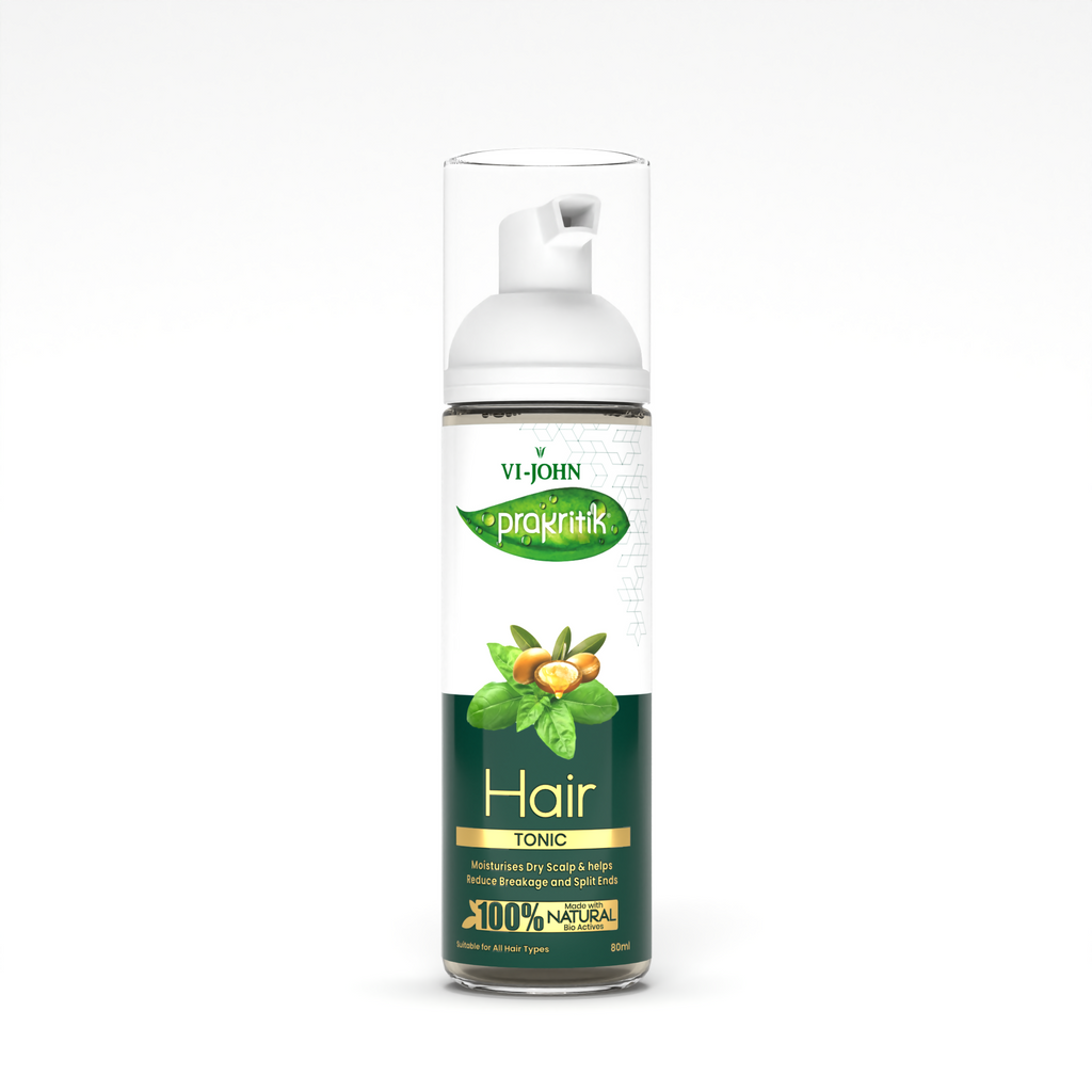 VI-JOHN Prakritik Hair Growth Tonic Prevents greying & dullness Made with 100% Natural Bio Actives - Distacart