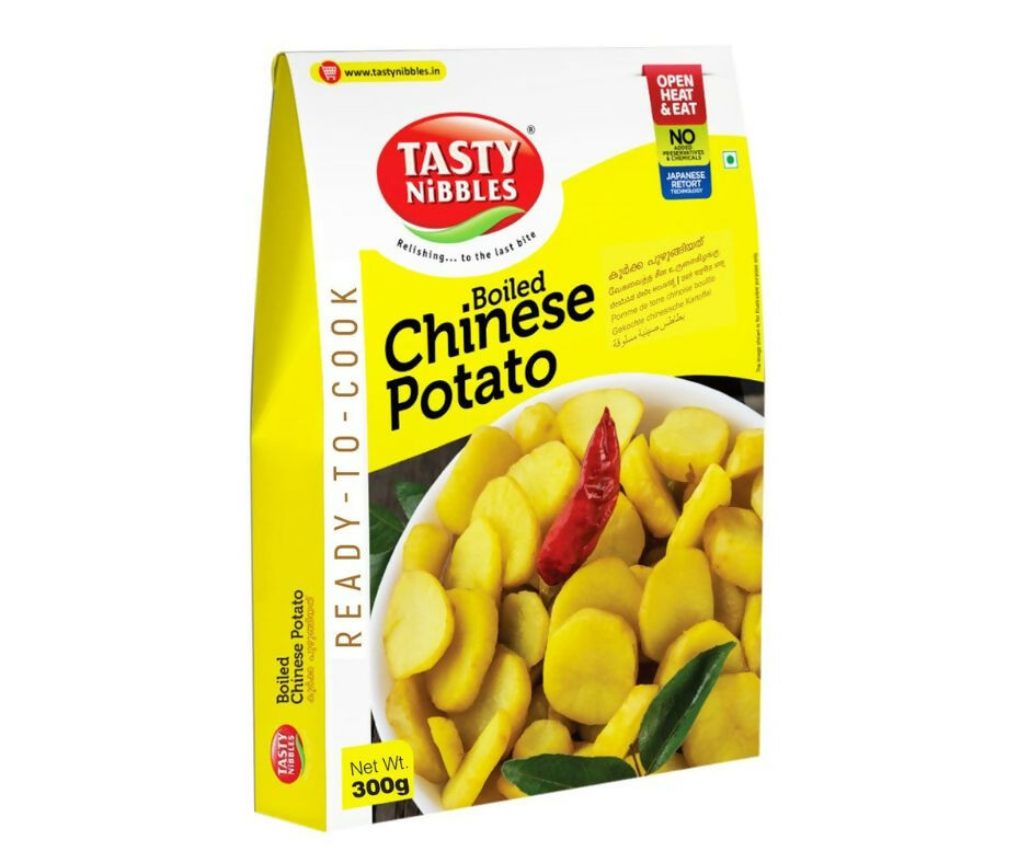 Tasty Nibbles Boiled Chinese Potato | Vevicha Koorka