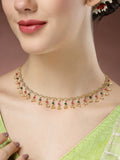NVR Women's Multicolor Gold-Polished Minimal Chain