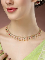 NVR Women's Multicolor Gold-Polished Minimal Chain