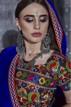 AI Fashion Black Art Silk Designer Navratri Lehenga Choli Collection