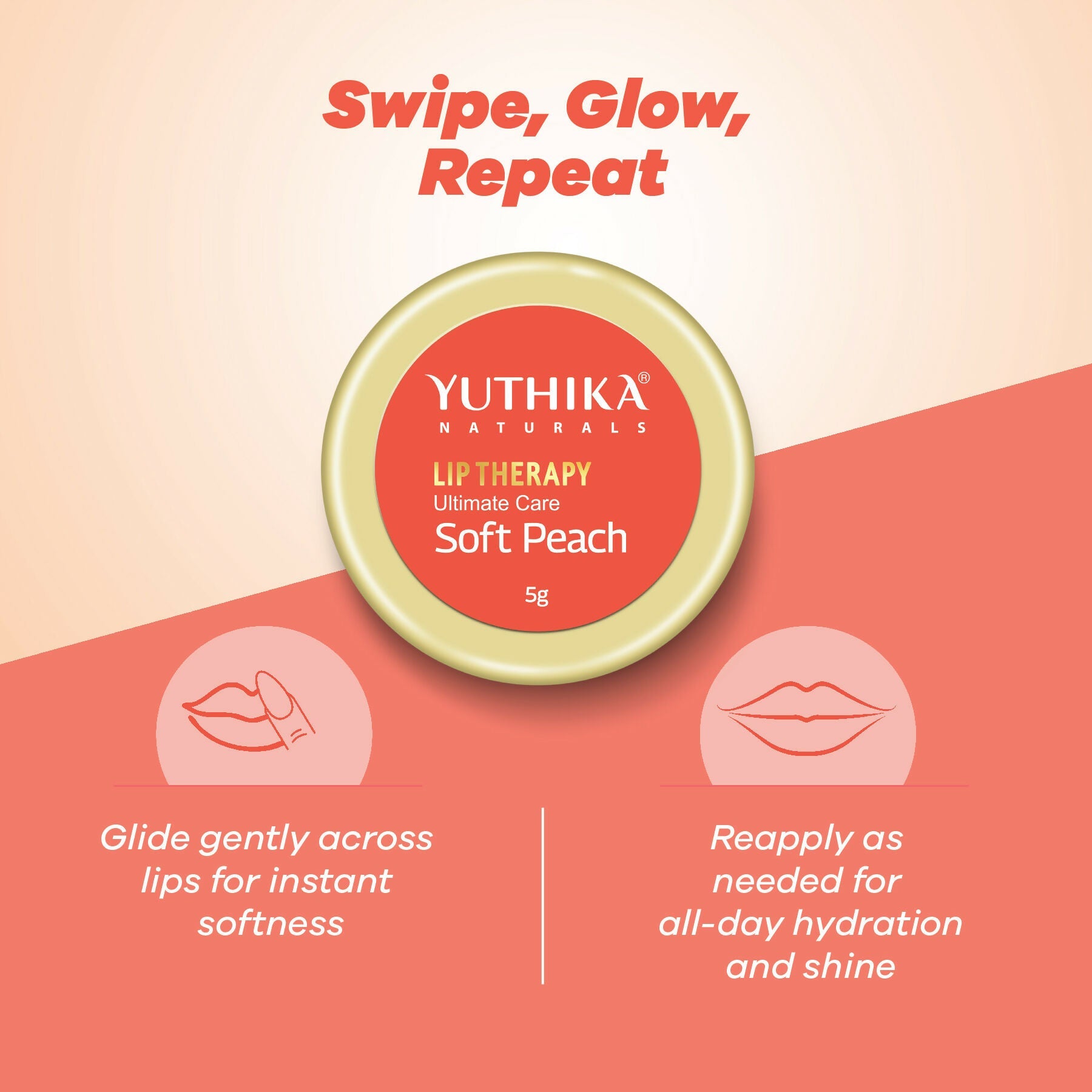 Yuthika Moisturizing Lip Balm – Soft Peach - Distacart