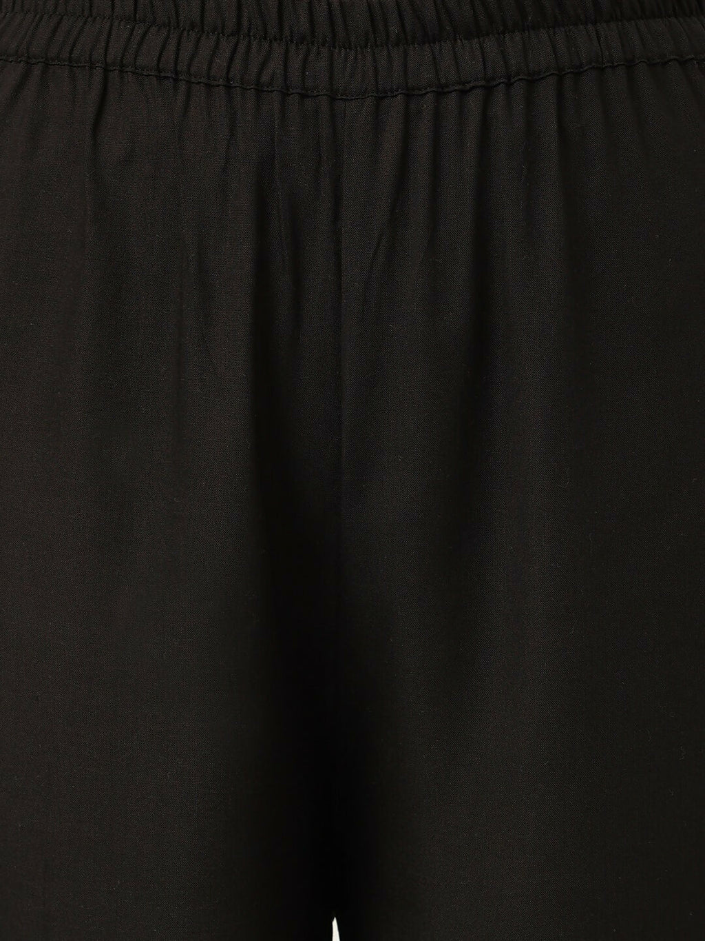 Joban Fashion Black Rayon and Embroidered Work Straight Kurta Bottom Set