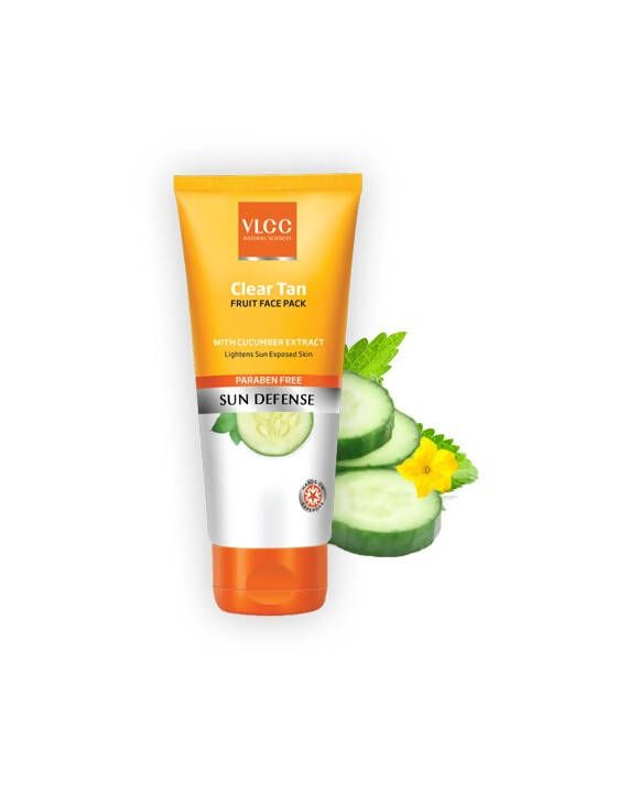 VLCC Clear Tan Fruits Face Pack with Cucumber Extract
