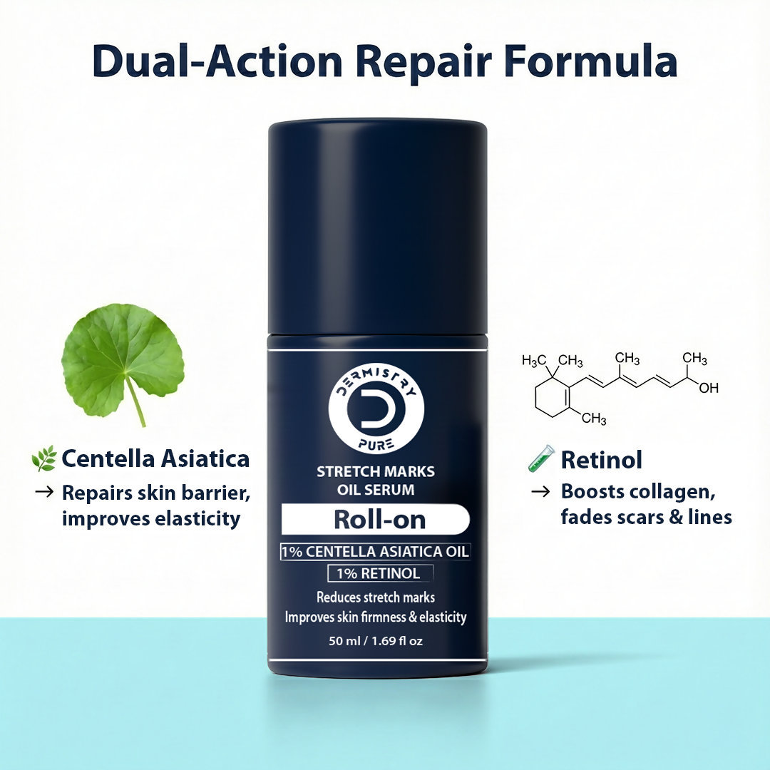 Dermistry Stretch Marks Scar Removal Roll On Oil Serum