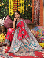 Shree Shyam Fashion Silk Pink Saree - Distacart
