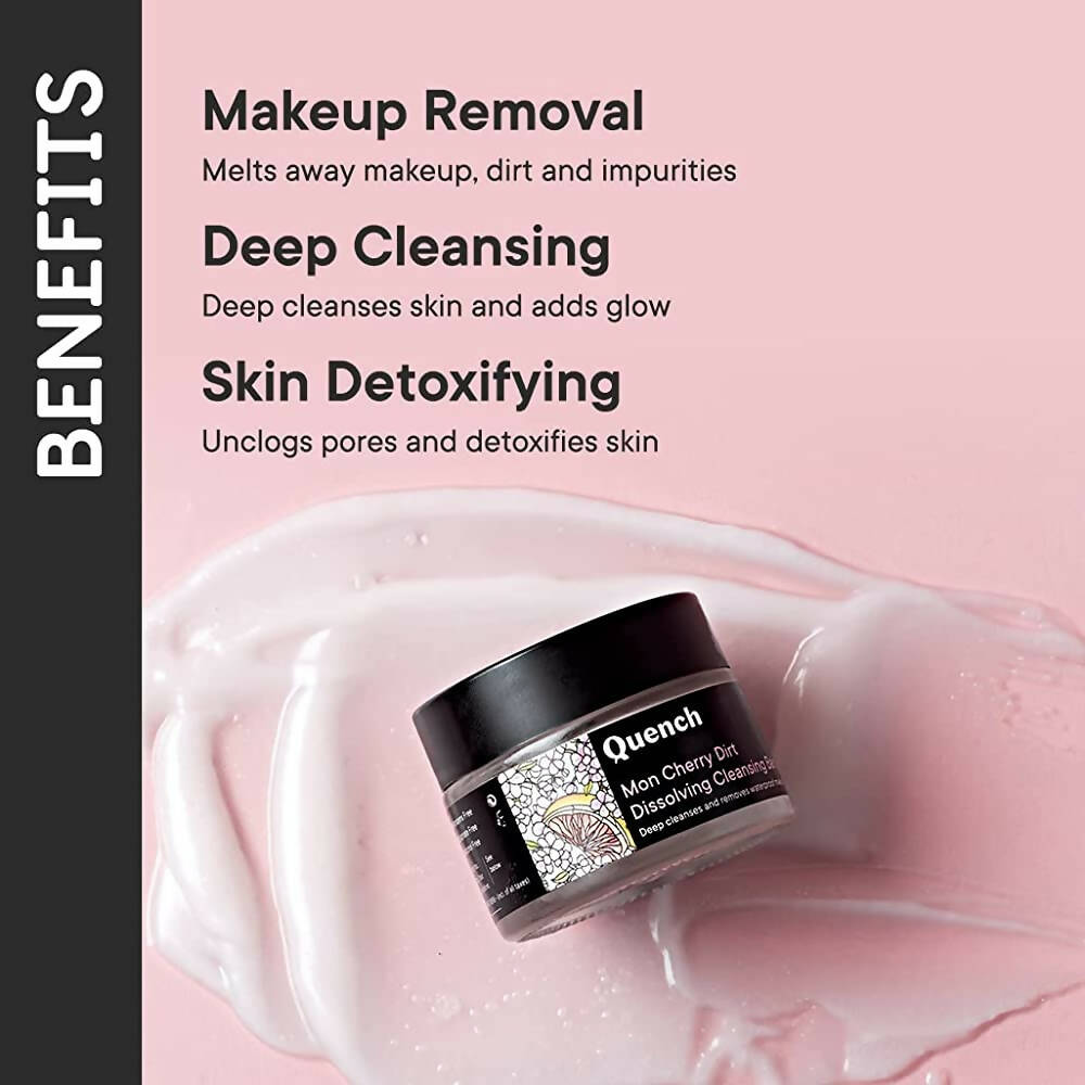 Quench Botanics Mon Cherry Dirt Dissolving Cleansing Balm - Distacart