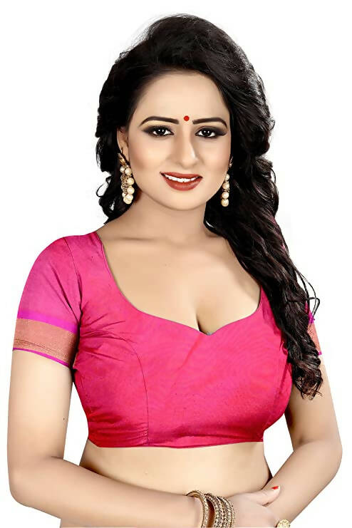Vamika Weaving Blue Cotton Silk Saree - Distacart