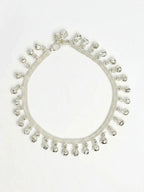 NVR Women Set of 2 Silver Plated Ghunguru Beaded Anklet