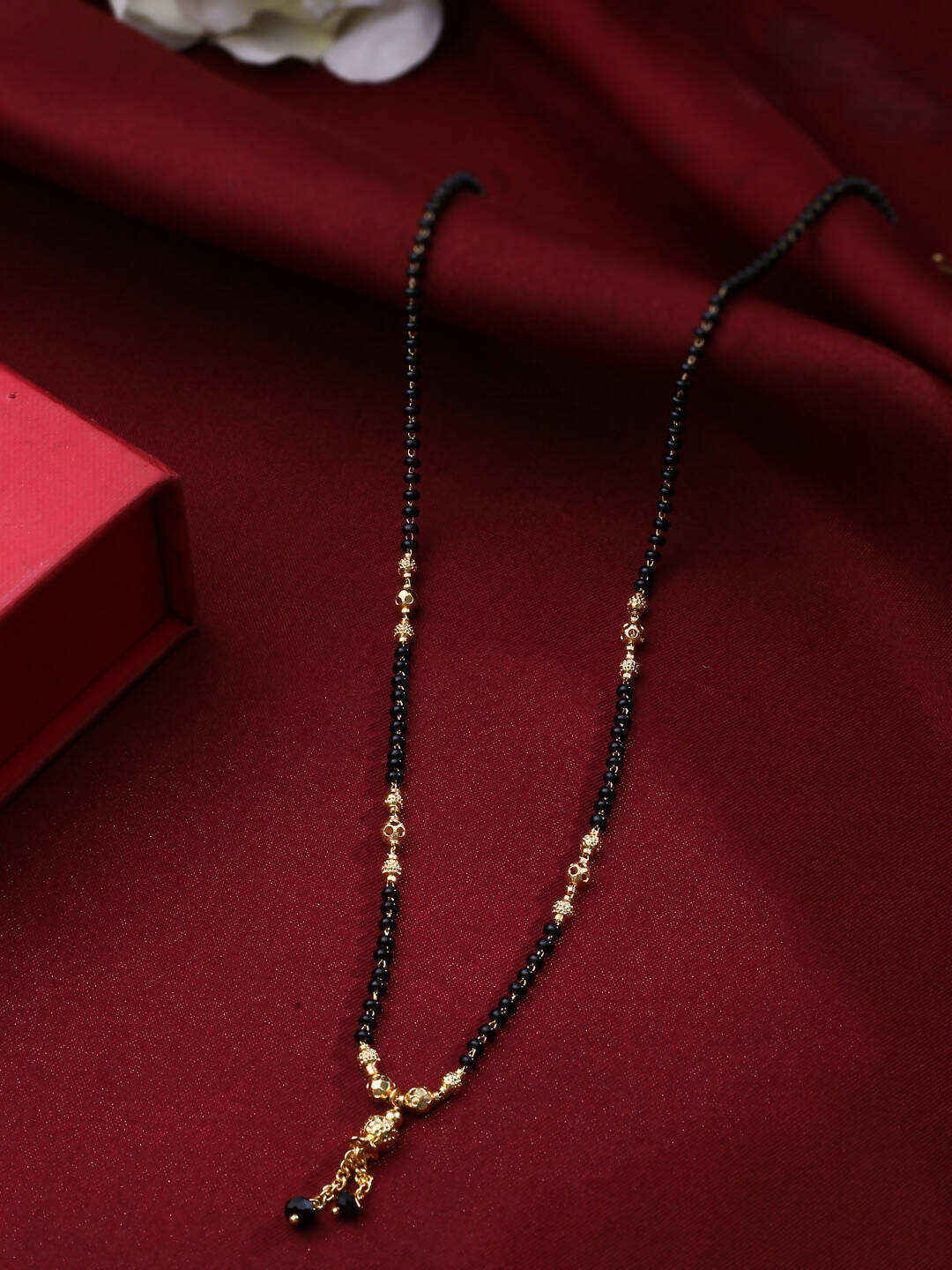 NVR Women Ethnic Gold-Plated Beaded Mangalsutra - Distacart