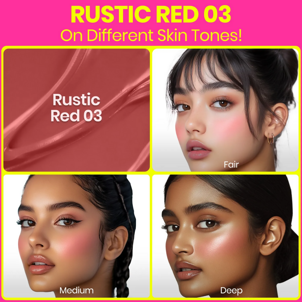 NY Bae Dewy Creme Blush – Rustic Red 03