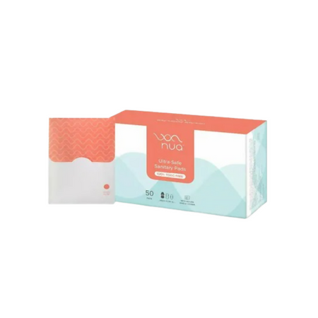Nua Ultra Safe Sanitary Pads Heavy Flow-XL+ with Disposal Pouches