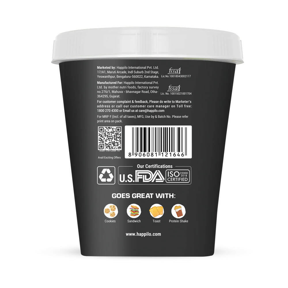 Happilo All Natural Unsweetened Peanut Butter Crunchy