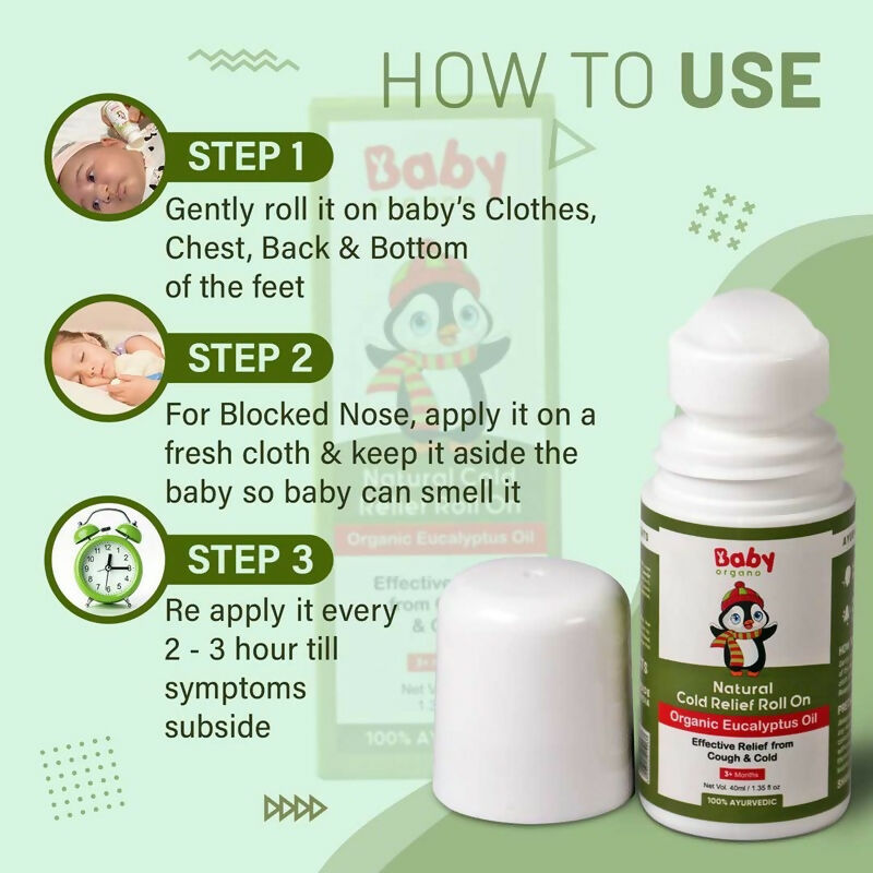 Babyorgano Natural Cold Relief Roll On - Distacart