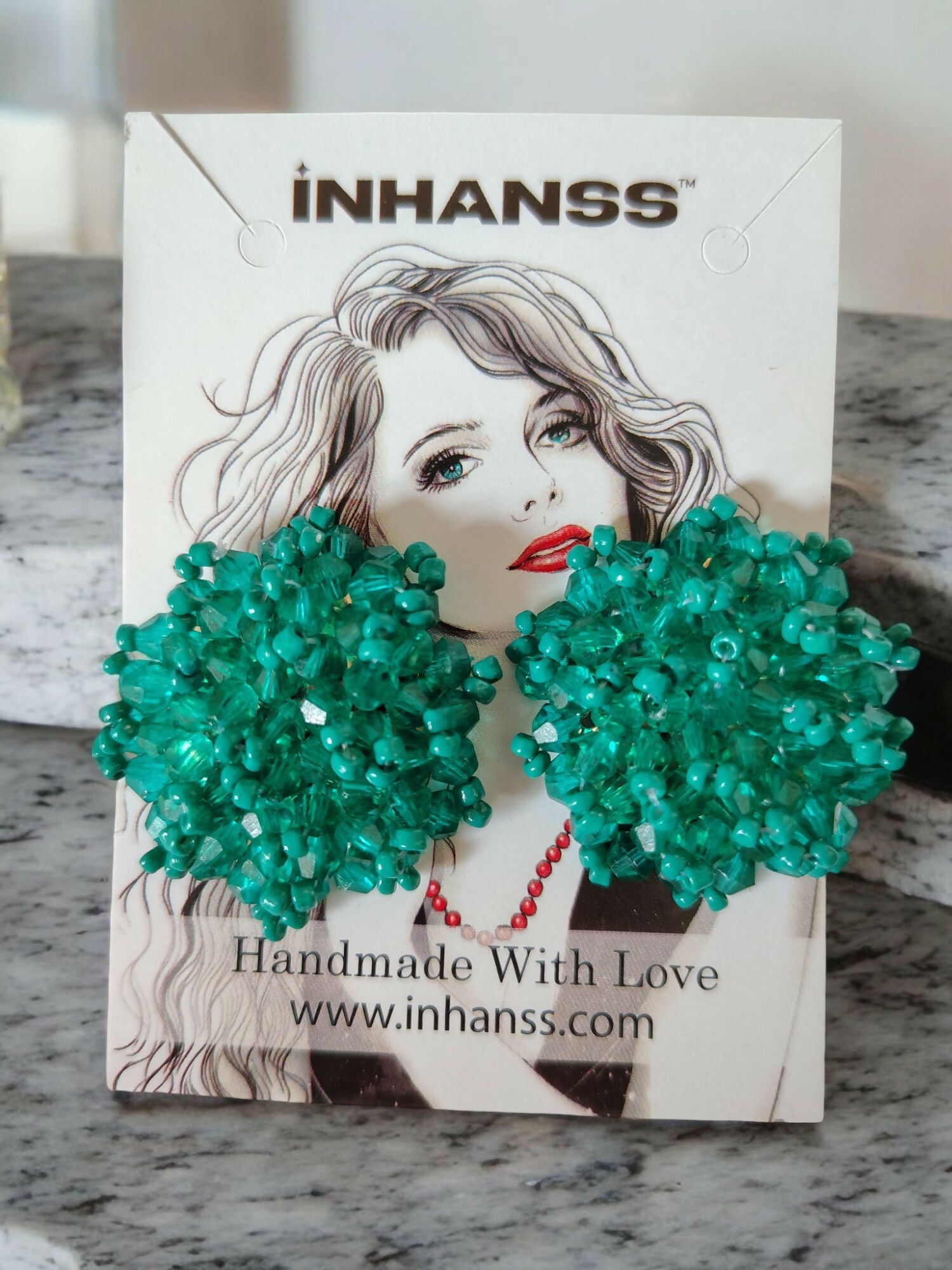 Inhanns Premium Everyday Studs - Sea Green - Distacart