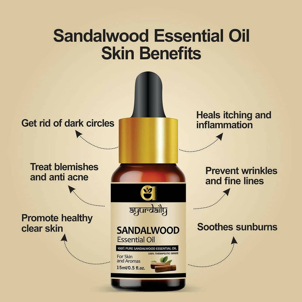 Ayurdaily Pure Sandalwood Essential Oil