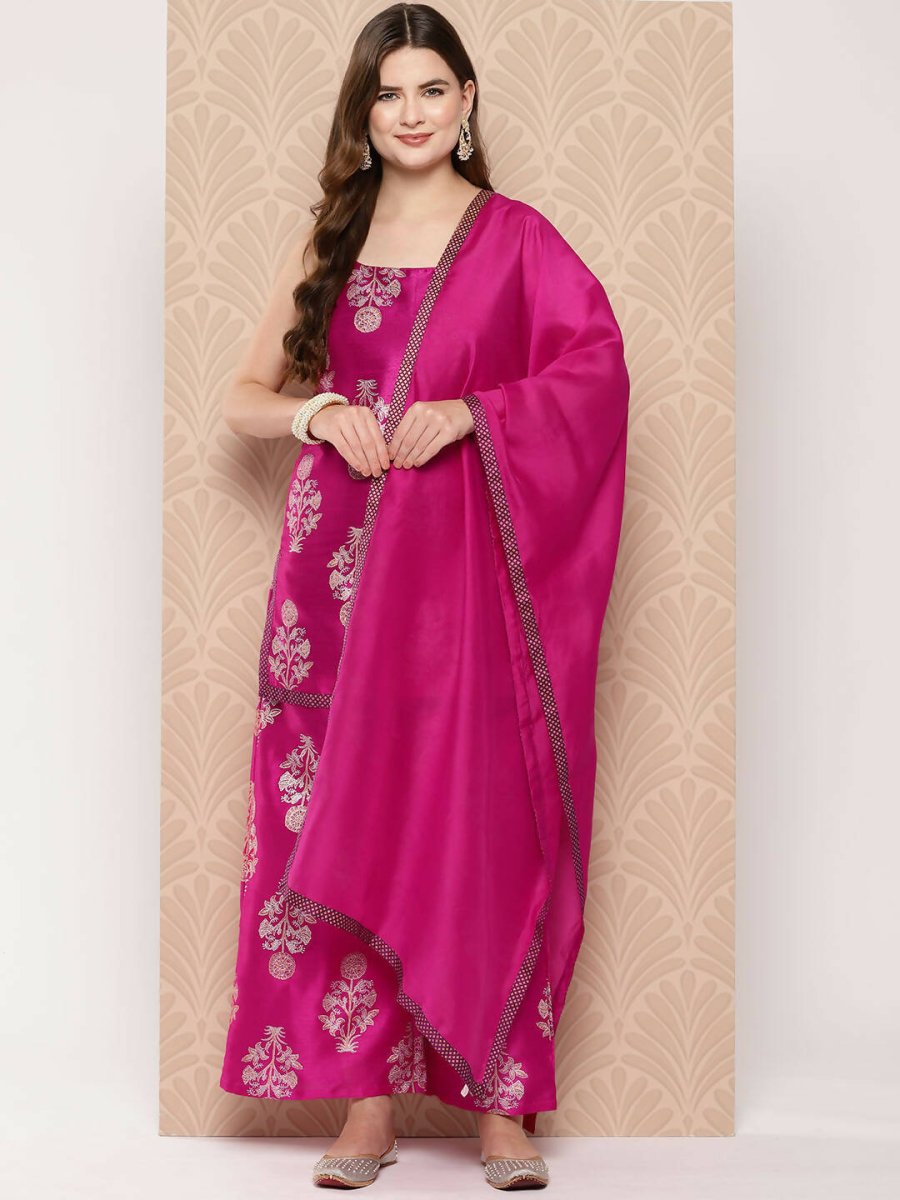 Ahalyaa Women's Traditional wear Kurta Set - Pink