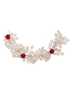 NVR Women's Embellished Beaded Hair Accessory Set