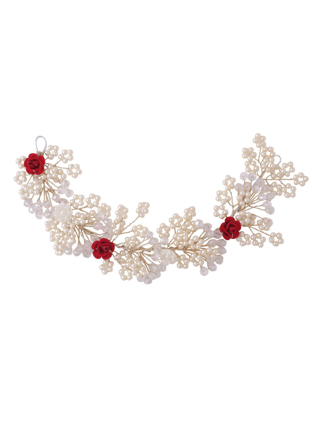 NVR Women's Embellished Beaded Hair Accessory Set