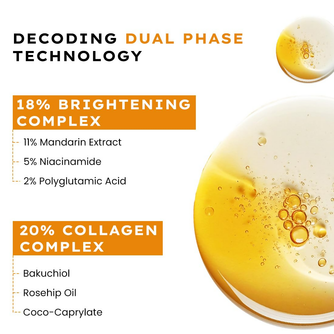 Hyphen Double Shot Face Serum with 18% Brightening & 20% Collagen - Distacart