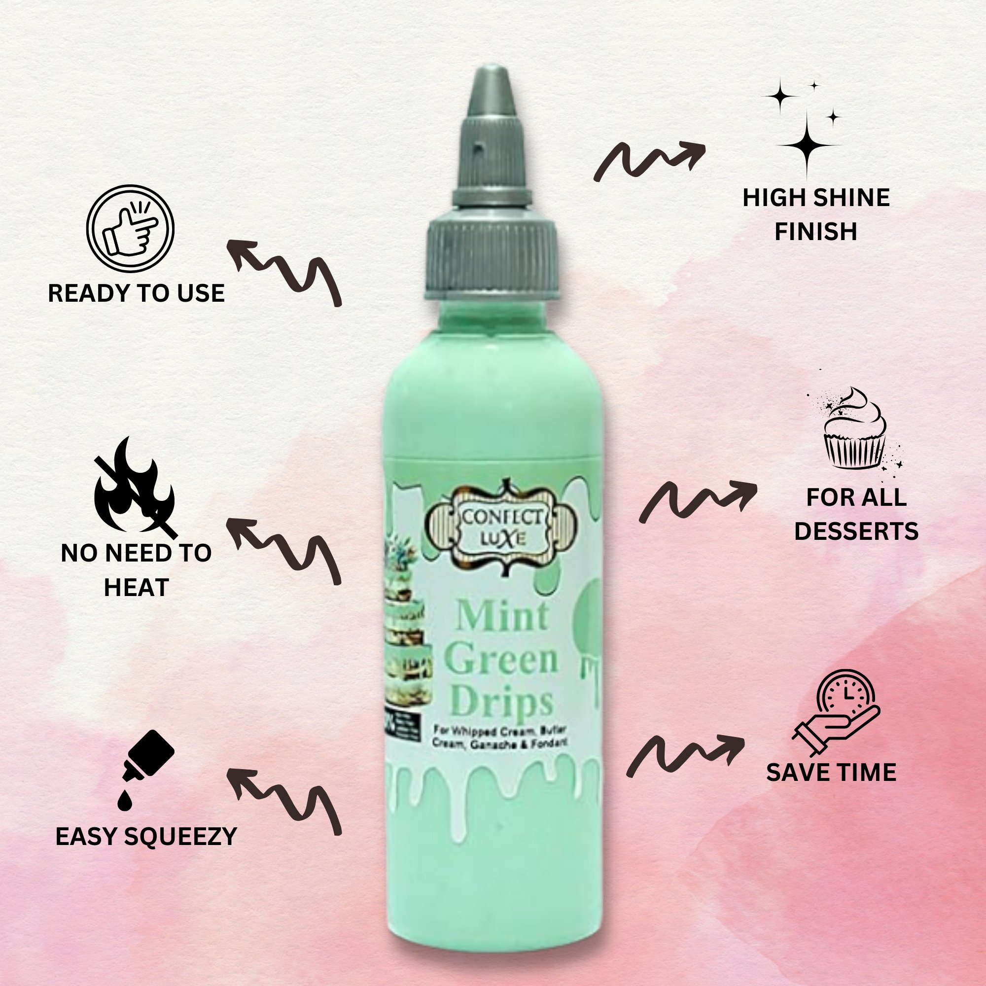 mint green drips110 gms