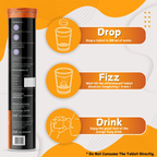 BOOSTIQ Vitamin C & Zinc Effervescent Tablets - Orange Flavour