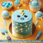 electric blue fondant edible sugarpaste 1kg