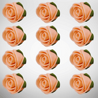 sugar roses for cake cupcake decoration peach 120 gms