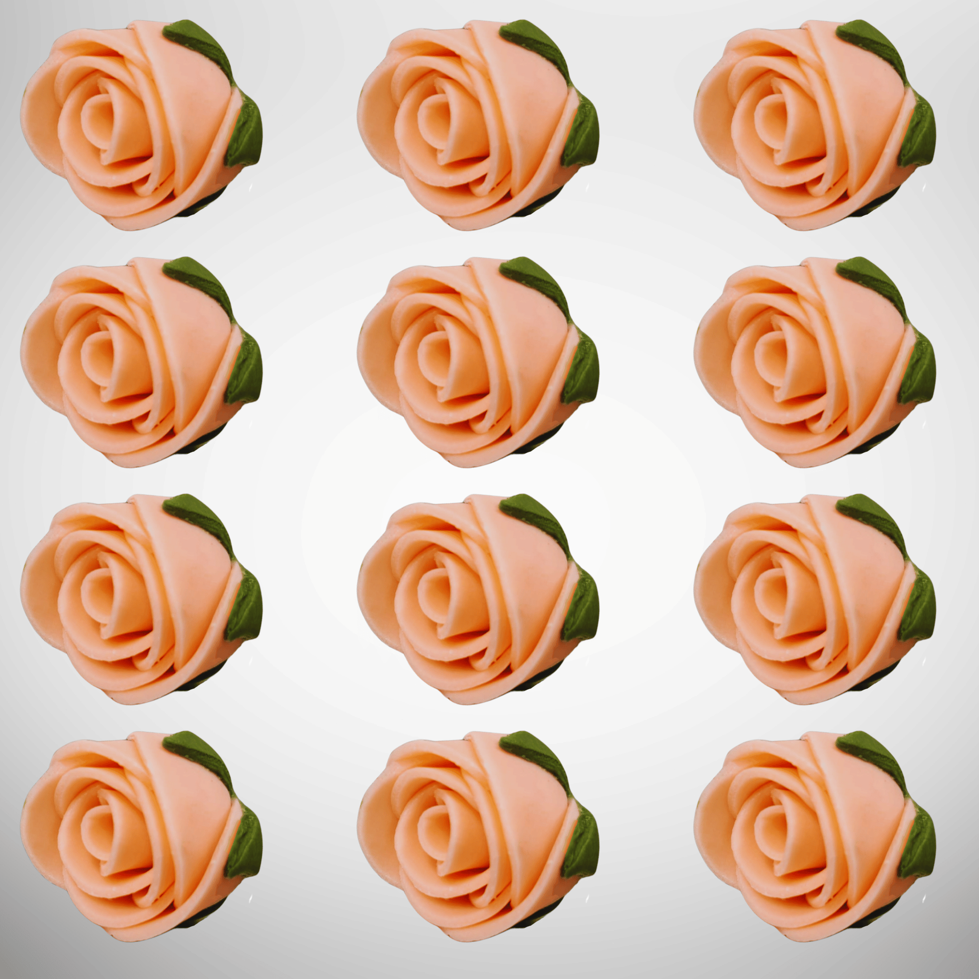 sugar roses for cake cupcake decoration peach 120 gms