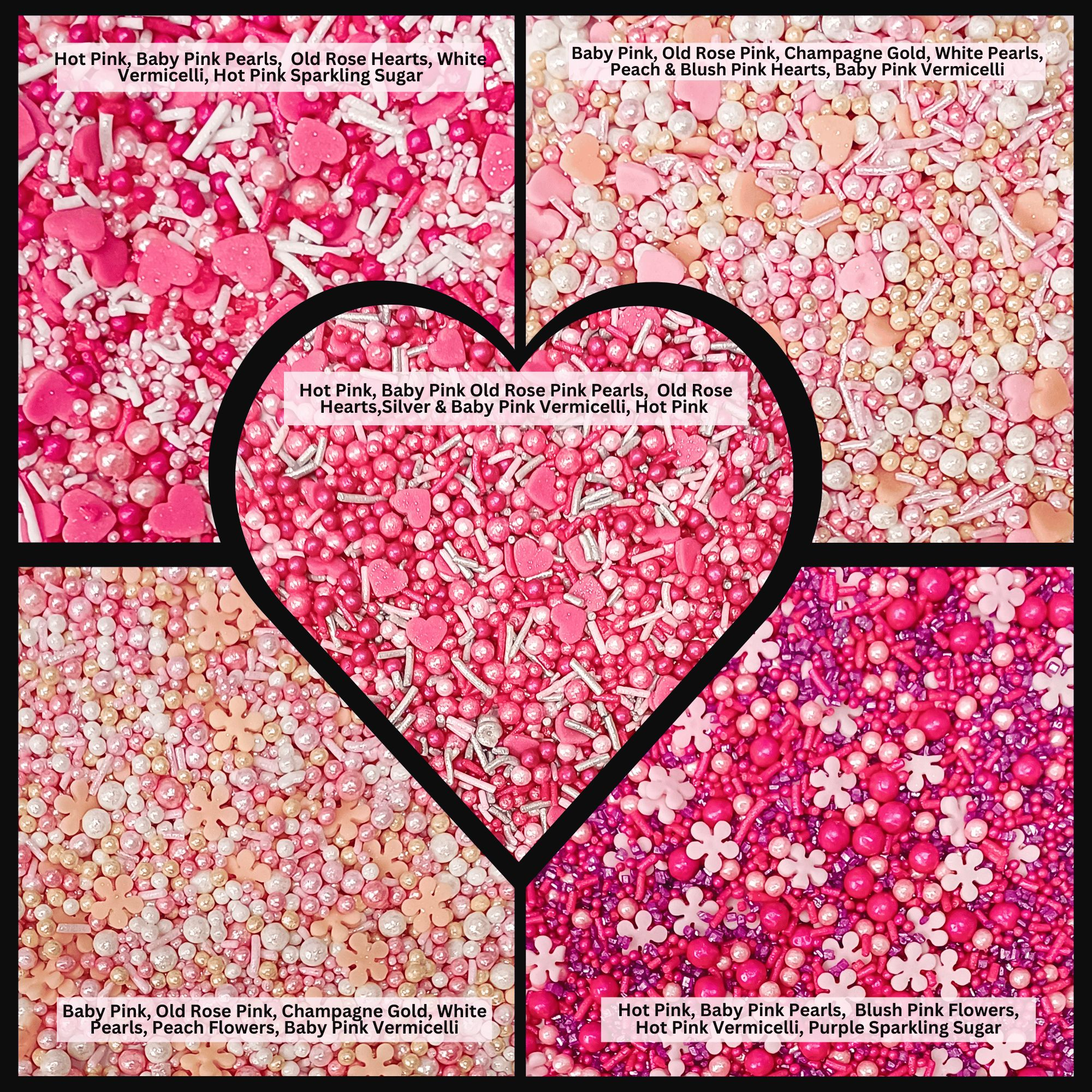valentine sprinkles vs multipack 14 100 gms