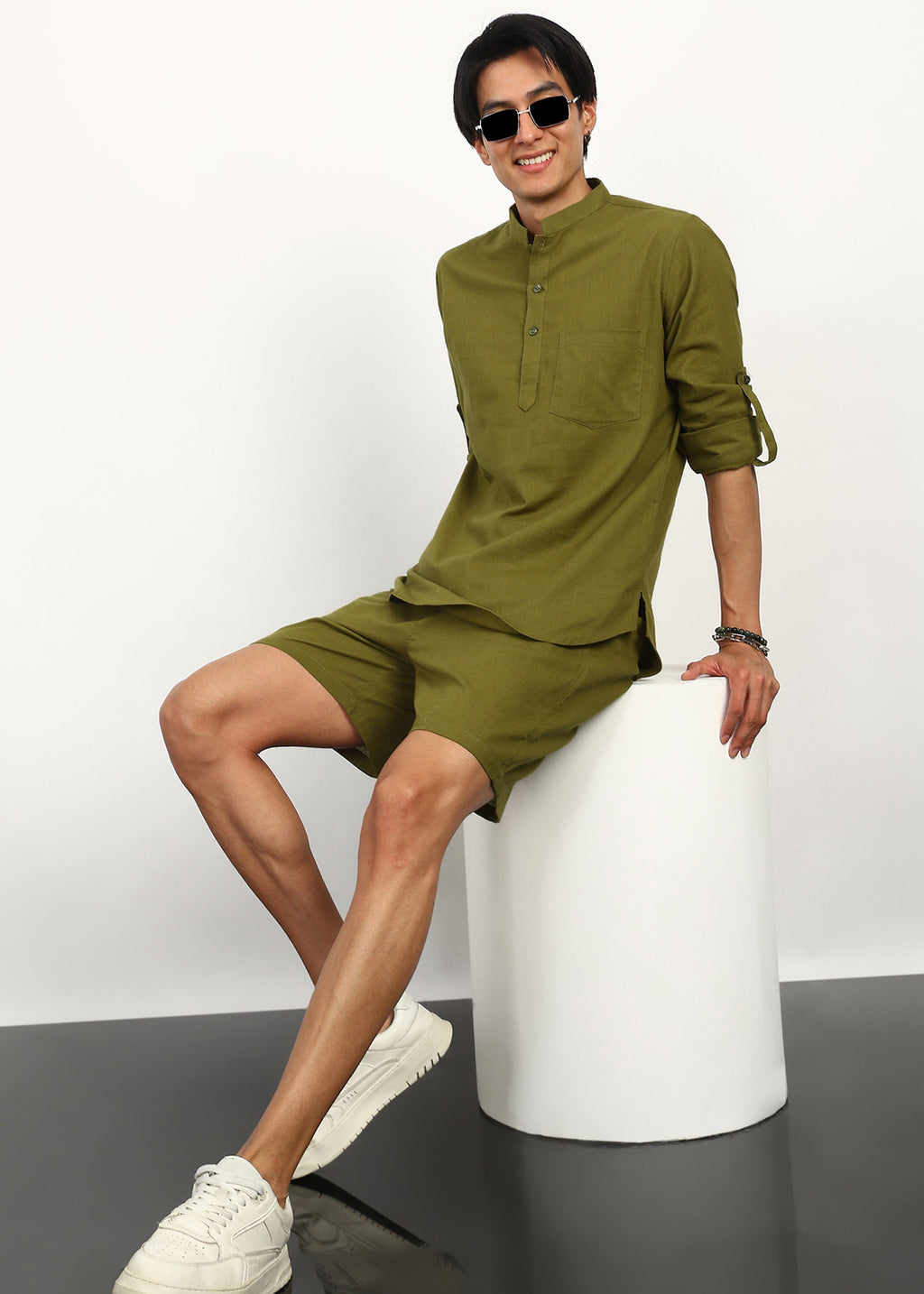 Fabmade Olive Breeze Co-Ord Set