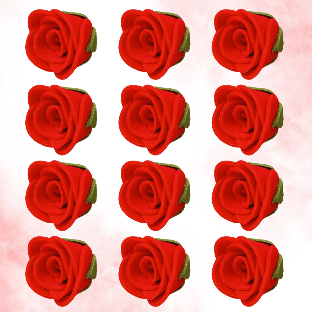 sugar flowers for cake cupcake decoration red 120 gms