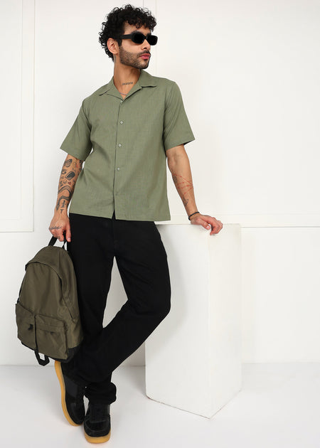 Fabmade Mossline Linen Shirt