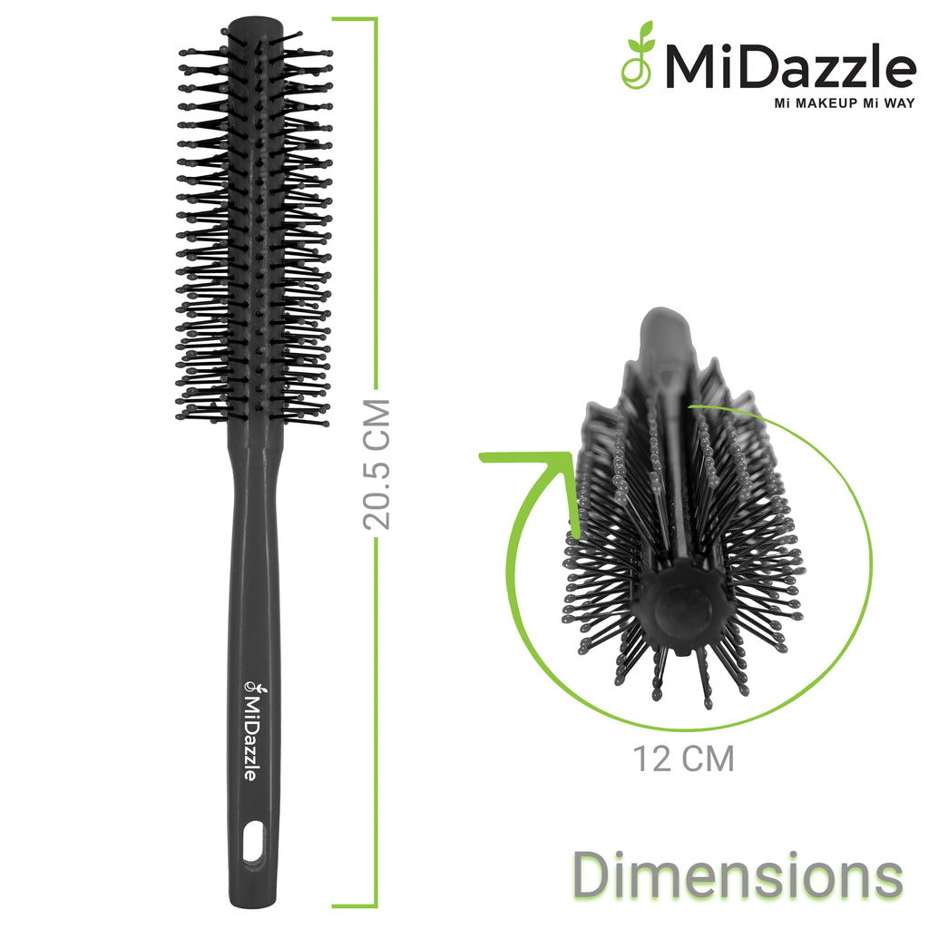MiDazzle Hair Brush (Grey) MIHB0034 - Distacart