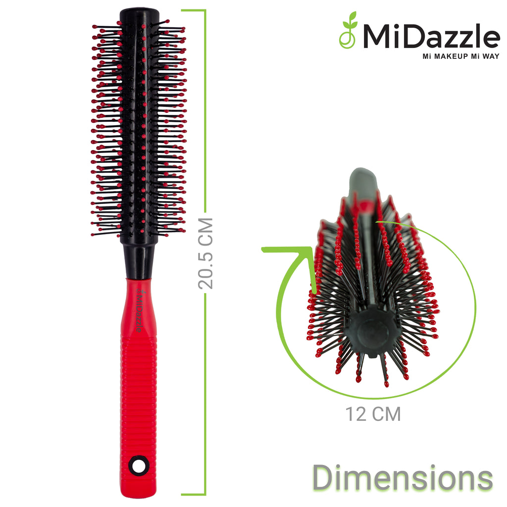 MiDazzle Hair Brush (Red) MIHB0033 - Distacart