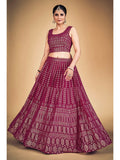 Myra Pink Georgette Real Georgette Lehenga Choli