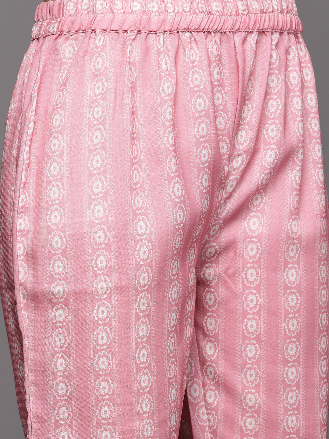 KSUT (House of Varanga) Pink Digital Printed Kurta Paired With Printed Straight Trouser - Distacart