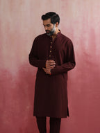 trueBrowns Men's Cola Mandarin Collar Kurta