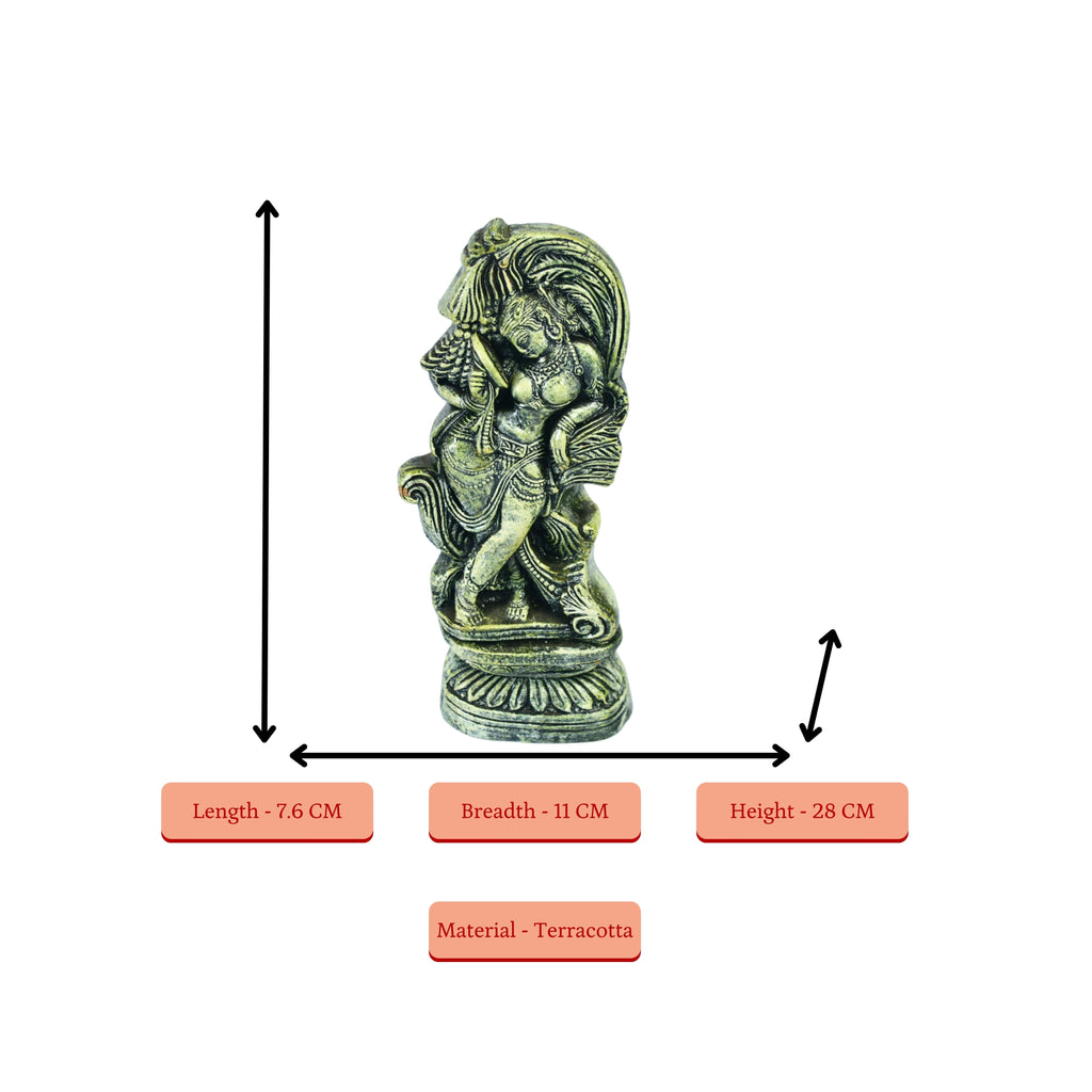 Sowpeace Premium Ancient Finish Terracotta Lady Abstract Art - Distacart