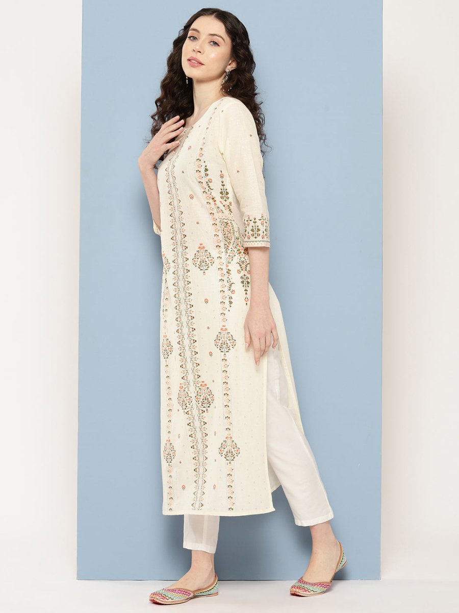 Ahalyaa Women Floral Printed Kurta
