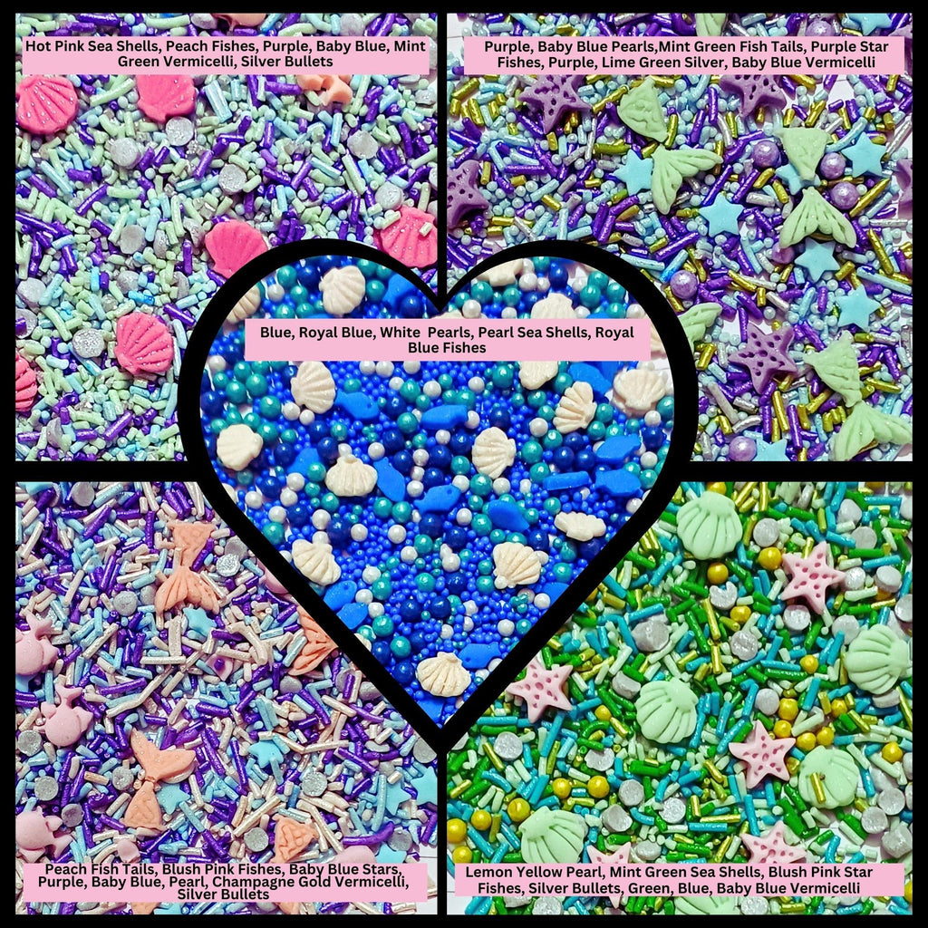 under the sea sprinkles for decorations 10 100 gm