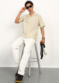 Fabmade Ivory Stripe Calm Shirt