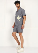 Fabmade Slate Dove Linen Co-Ord Set